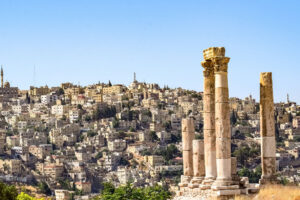 Giordania Il tempio di Ercole e Panorama di Amman dalla cittadella
