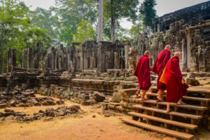 Monaci Angkor Cambogia